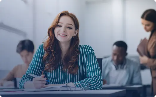 Students in a university setting